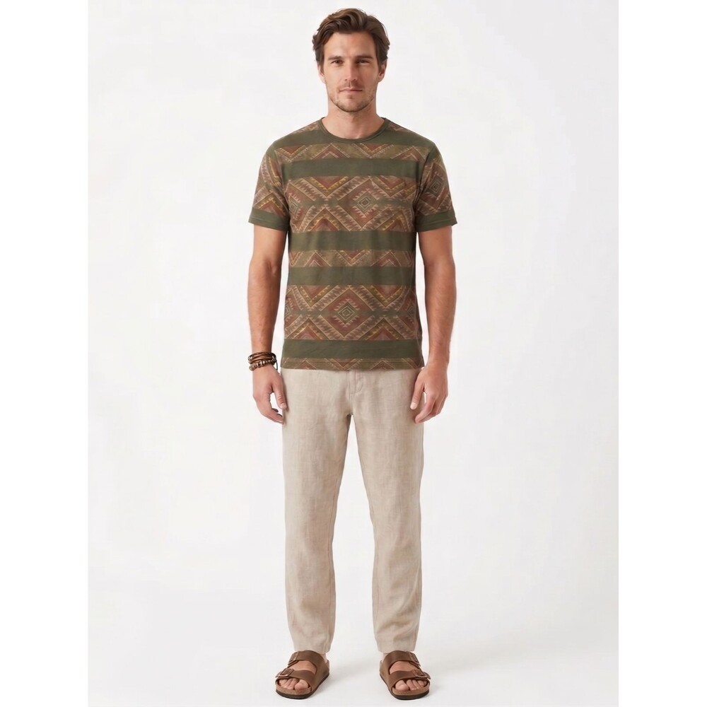 Roark Men’s Artifacts Of Adventure Aztec Pocket Tee Olive Medium
